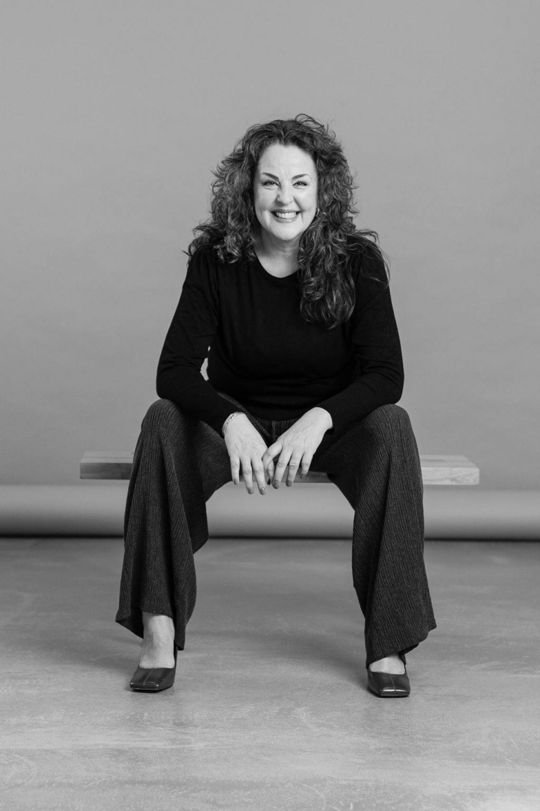 Black and white photo of A Twisted Sister.